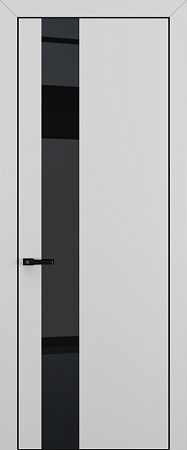 Квалитет К3 Black Classic 800*2000 Матовый Серый ALU Черная зпп Eclipse под 2 петли зпз 196