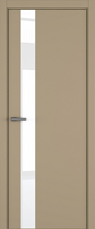 H3 ДО ART Lite Lacobel White Pure 800*2000 Бежевая эмаль ALU Золотая под 2 петли зпз 196