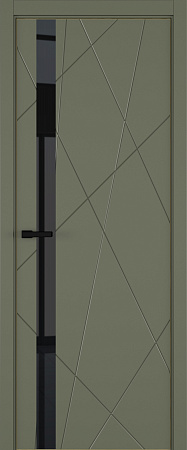 Chaos ДО ART Lite черный лак 800*2000 Оливковая эмаль ALU Золотая 2 петли зпз 196