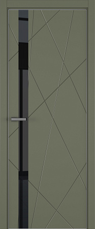 Chaos ДО ART Lite черный лак 800*2000 Оливковая эмаль ALU Серая 2 петли зпз 196
