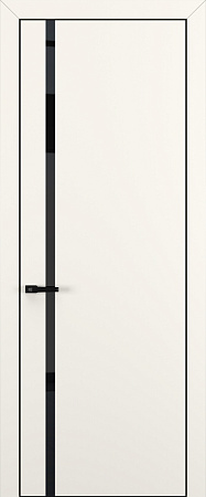 Квалитет К1 Black Classic 800*2000 Молочный матовый ALU Черная зпп Eclipse 2.0 под 2 петли зпз 196