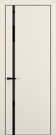 Квалитет К1 Black Classic 800*2000 Матовый крем ALU Черная зпп Eclipse 2.0 под 2 петли зпз 196
