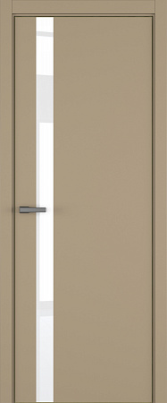 H2 ДО ART Lite Lacobel White Pure 800*2000 Бежевая эмаль ALU Золотая под 2 петли зпз 196