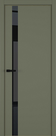 H2 ДО ART Lite черный лак 800*2000 Оливковая эмаль ALU Золотая под 2 петли зпз 196