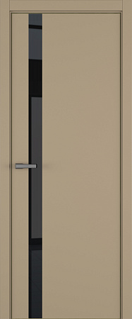 H2 ДО ART Lite черный лак 800*2000 Бежевая эмаль ALU Золотая под 2 петли зпз 196