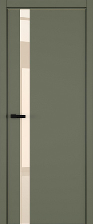 H2 ДО ART Lite бежевый лак 800*2000 Оливковая эмаль ALU Золотая под 2 петли зпз 196