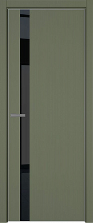 H2 ДО ART Lite черный лак 800*2000 Оливковая эмаль ALU Серая под 2 петли зпз 196
