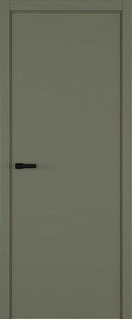 Elen ДГ ART Lite 800*2000 Оливковая эмаль ALU Золотая
