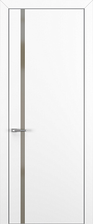 Квалитет К1 Silver Bronze 800*2000 Белый матовый ALU Серая зпп Eclipse 2.0 под 2 петли зпз 196