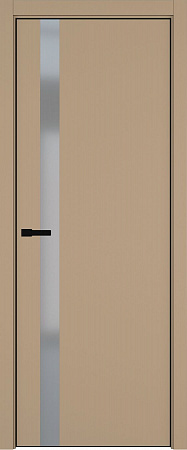 H2 ДО ART Lite серый мат. 800*2000 Бежевая эмаль ALU Черная под 2 петли зпз 196