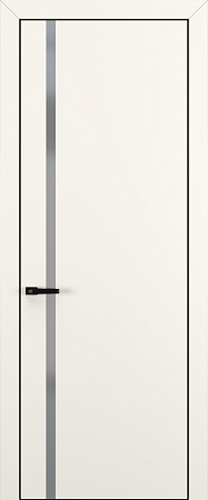 Квалитет К1 Silver Grey 800*2000 Молочный матовый ALU Черная зпп Eclipse 2.0 под 2 петли зпз 196