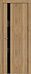 6ZN черный лак 800*2000 Дуб салинас светлый матовая черная  с 4-х сторон