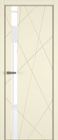 Chaos ДО ART Lite Lacobel White Pure 800*2000 Жемчужно-перламутровая эмаль (43) ALU Золотая