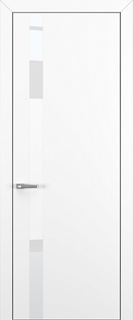 Квалитет К2 White Pure 800*2000 Белый матовый ALU Серая зпп Eclipse под 2 петли зпз 196