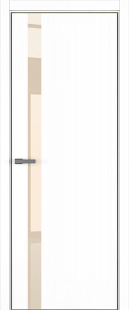 H2 ДО ART Lite бежевый лак 800*2000 Белая эмаль (43) ALU Золотая