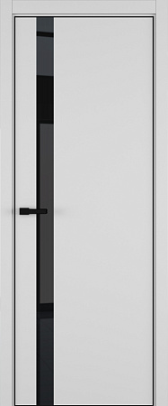 H2 ДО ART Lite черный лак 800*2000 Светло-серая эмаль (43) ALU Черная