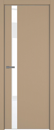 H2 ДО ART Lite Lacobel White Pure 800*2000 Бежевая эмаль ALU Серая под 2 петли зпз 196