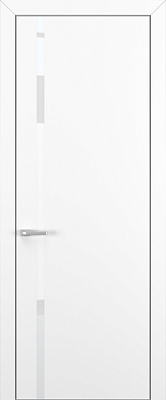 Квалитет К1 White Pure 800*2000 Белый матовый ALU Серая зпп Eclipse 2.0 под 2 петли зпз 196