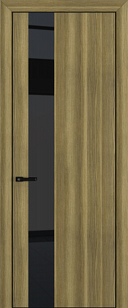 Квалитет К3 Black Classic 800*2000 Дуб серый ALU Черная зпп Eclipse под 2 петли зпз 196