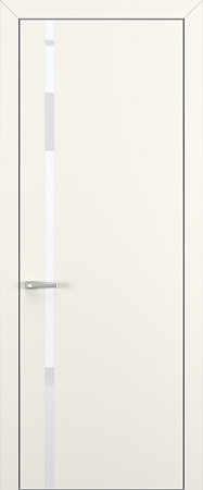 Квалитет К1 White Pure 800*2000 Молочный матовый ALU Серая зпп Eclipse 2.0 под 2 петли зпз 196
