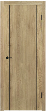 MX 3 ДГ 800*2000 Дуб плато молдинг черный
