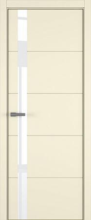 Groove ДО ART Lite Lacobel White Pure 800*2000 Жемчужно-перламутровая эмаль (43) ALU Золотая