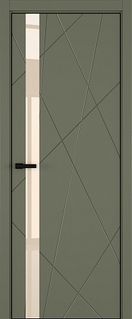 Chaos ДО ART Lite бежевый лак 800*2000 Оливковая эмаль ALU Черная 2 петли зпз 196