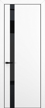 Квалитет К2 Black Classic 800*2000 Белый матовый ALU Черная зпп Eclipse под 2 петли зпз 196