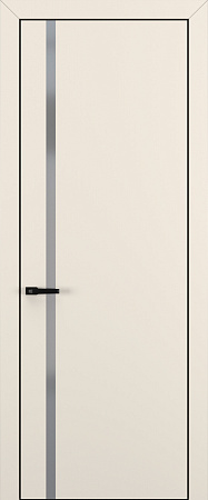 Квалитет К1 Silver Grey 800*2000 Матовый крем ALU Черная зпп Eclipse 2.0 под 2 петли зпз 196
