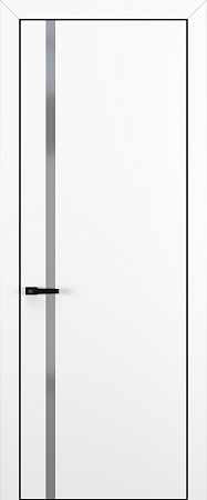 Квалитет К1 Silver Grey 800*2000 Белый матовый ALU Черная зпп Eclipse 2.0 под 2 петли зпз 196