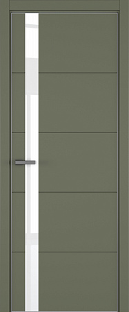 Groove ДО ART Lite Lacobel White Pure 800*2000 Оливковая эмаль ALU Серая 2 петли зпз 196