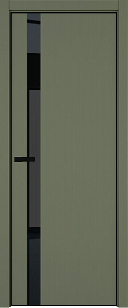 H2 ДО ART Lite черный лак 800*2000 Оливковая эмаль ALU Черная под 2 петли зпз 196