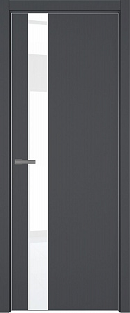 H3 ДО ART Lite Lacobel White Pure 800*2000 Темно-серая эмаль ALU Серая под 2 петли зпз 196
