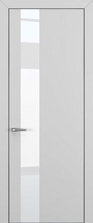 Квалитет К3 White Pure 800*2000 Матовый Серый ALU Серая зпп Eclipse под 2 петли зпз 196
