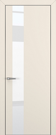 Квалитет К3 White Pure 800*2000 Матовый крем ALU Серая зпп Eclipse под 2 петли зпз 196