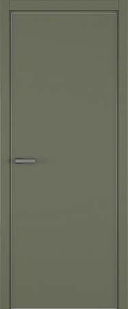 Elen ДГ ART Lite 800*2000 Оливковая эмаль ALU Серая под 2 петли зпз 196
