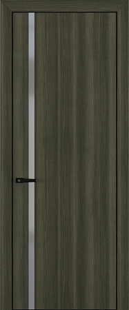 Квалитет К1 Silver Grey 800*2000 Дуб темный ALU Черная зпп Eclipse 2.0 под 2 петли зпз 196