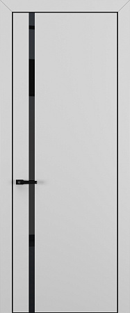 Квалитет К1 Black Classic 800*2000 Матовый Серый ALU Черная зпп Eclipse 2.0 под 2 петли зпз 196