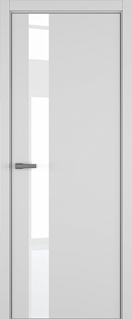 H3 ДО ART Lite Lacobel White Pure 800*2000 Светло-серая эмаль (43) ALU Серая