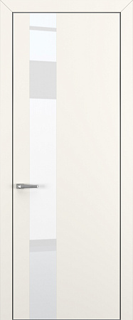 Квалитет К3 White Pure 800*2000 Молочный матовый ALU Серая зпп Eclipse под 2 петли зпз 196